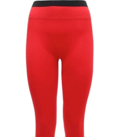 NWT Reebox X Victoria Beckhem Tight Leggings in Red S - Picture 6 of 11